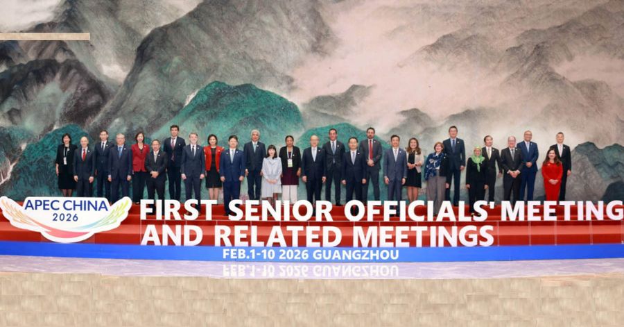 新地支持香港承辦APEC財政部長會，本月19至21日ICC展示歡迎訊息